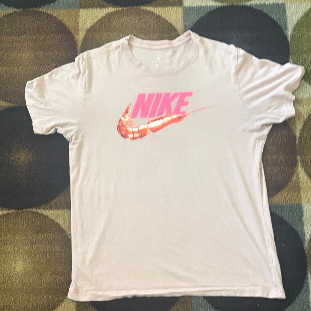 Nike Men's Light Pink Tee with Graphic
